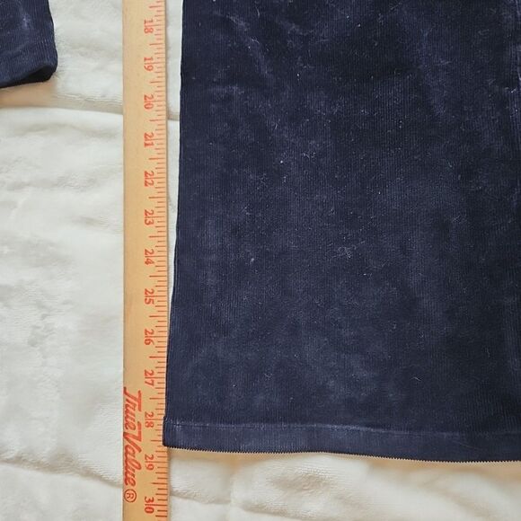 St. John’s Bay Petite Pants Womens 12P NAVY Corduroy Stretch Boot Cut Classic - Picture 6 of 8